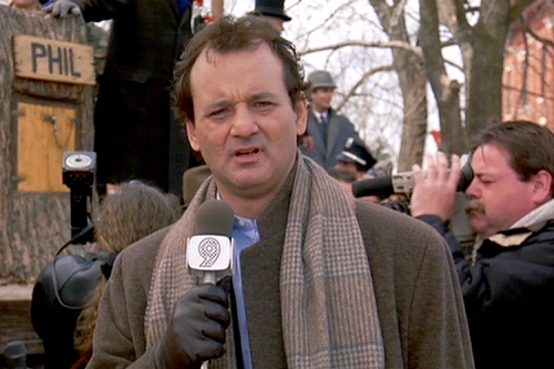 Phil has a black heart at the beginning of Groundhog's Day, and his manipulative attempts to get with his boss Rita end in slaps and slammed doors. However, as the movie progresses, Phil goes from self-centered to generous and passionate individual, taking a new appreciation for life and the people that populate his world.