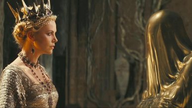 The Evil Queen, especially in this rendition by Charlize Theron, is one of the best examples of the female Magician that I have seen in recent years. She is a chess-player, and is wholly absorbed in the transformation of herself into an incarnation of Beauty. She revels in the Shadow, and her destruction comes as a direct result of her interfering with the mortal coil to get her way.